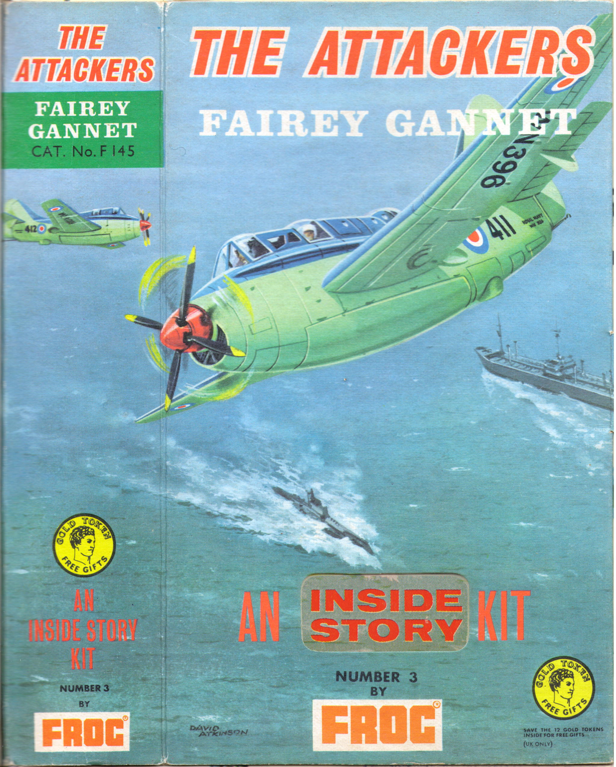  Верх коробки FROG F145 Fairey Gannet